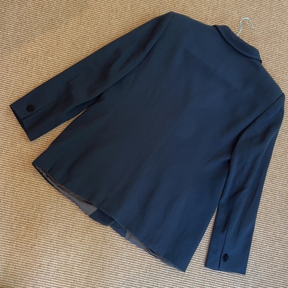 Giorgio Armani Navy Blue Wool Blazer Made in Italy - Picture 5 of 9